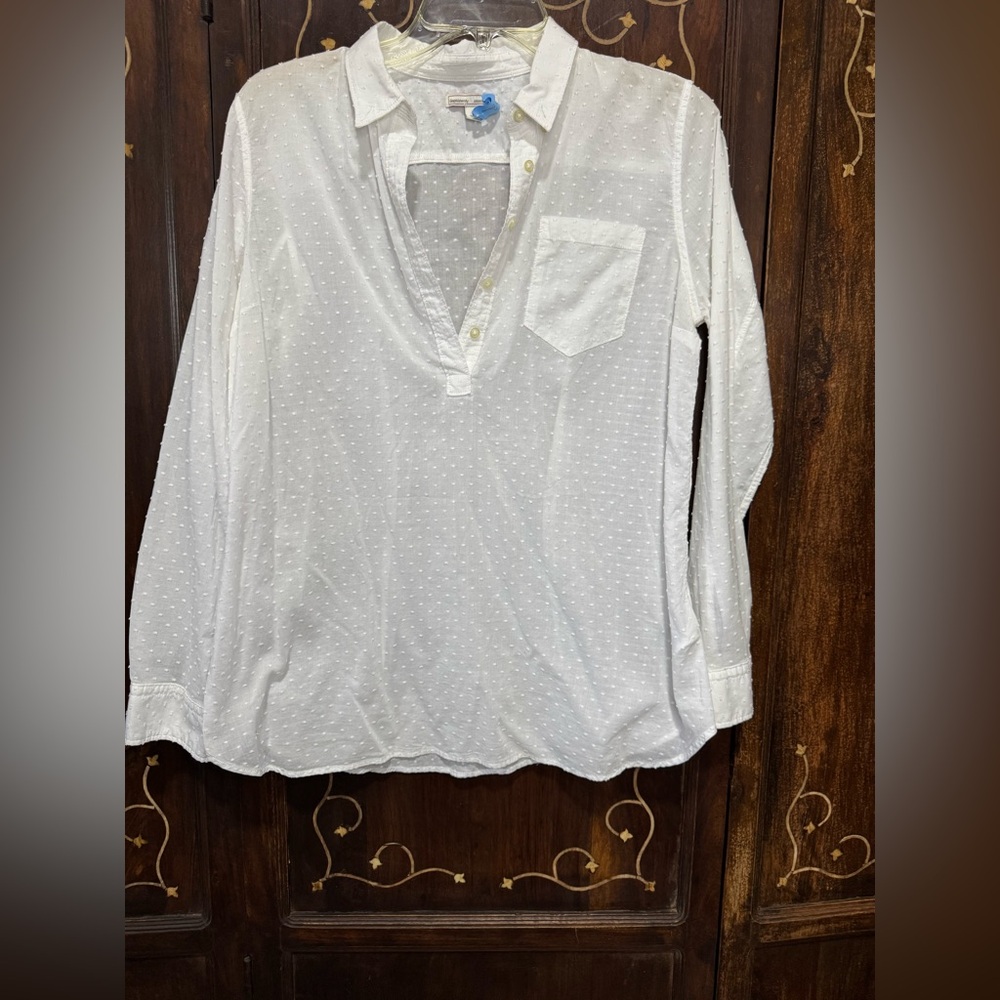 GAP MATERNITY White Textured Blouse